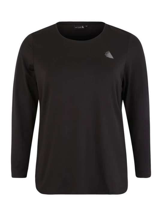 Foto van product Active by Zizzi Functioneel shirt 'Abasic' zwart / wit