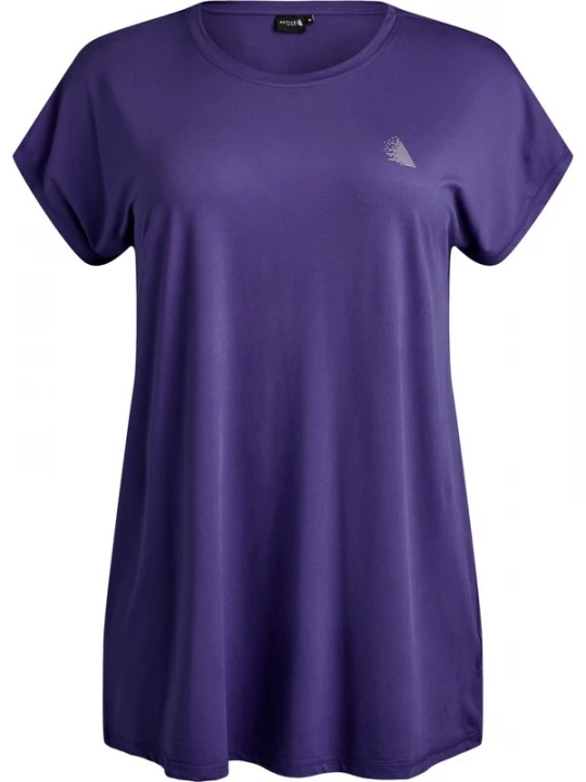 Foto van product Active by Zizzi Shirt 'Abasic' donkerlila