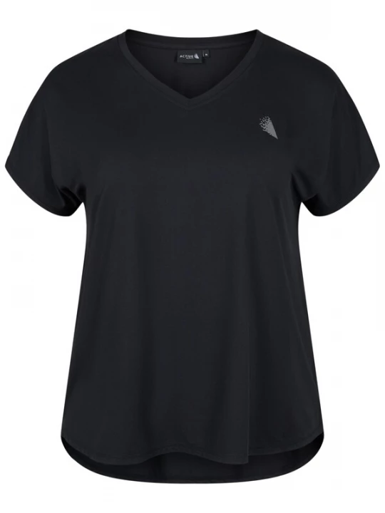 Foto van product Active by Zizzi Shirt 'ABASIC' zwart