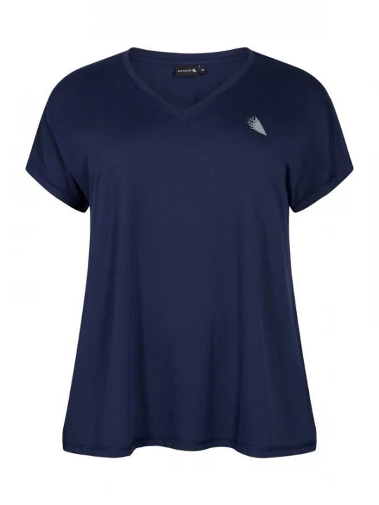 Foto van product Active by Zizzi Shirt donkerblauw / wit