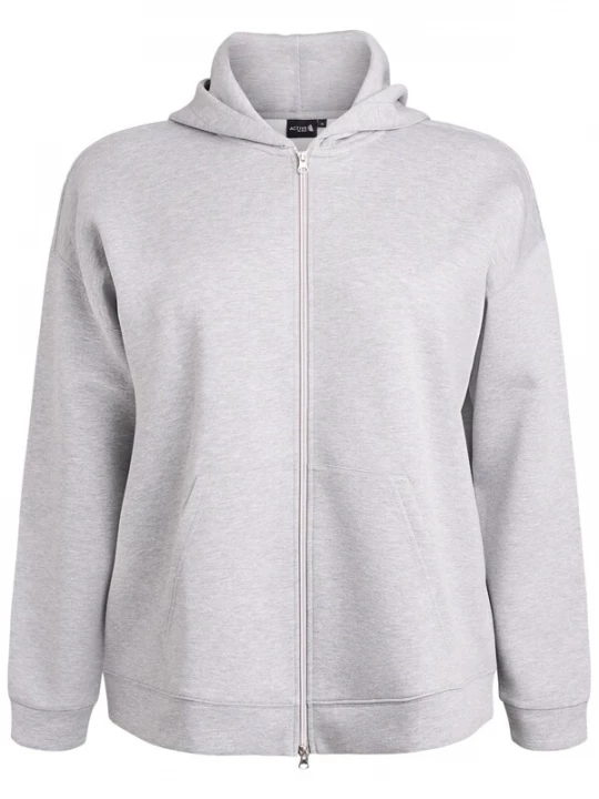 Foto van product Active by Zizzi Sportief sweatvest 'ATRIE' lichtgrijs