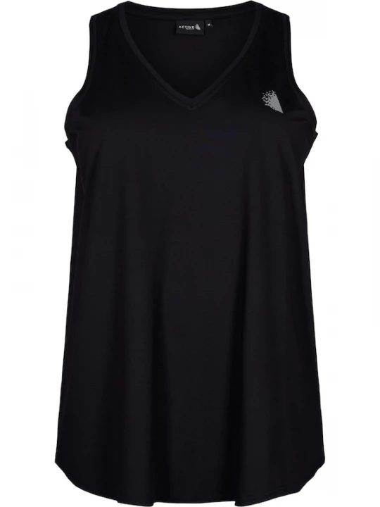 Foto van product Active by Zizzi Sporttop 'ABASIC' zwart