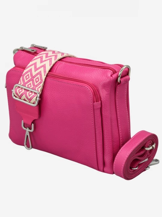 Foto van product Adel Bags Schoudertas 'Becky' donkerroze