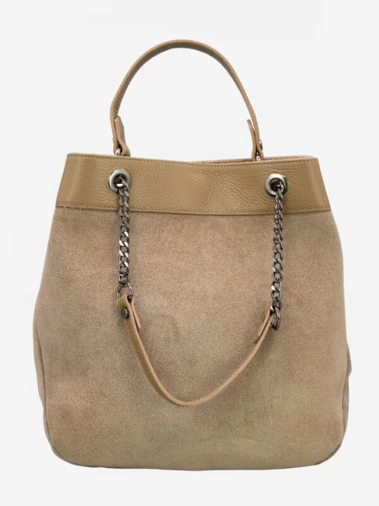 Foto van product Adel Bags Schoudertas 'Heidi' donkerbeige