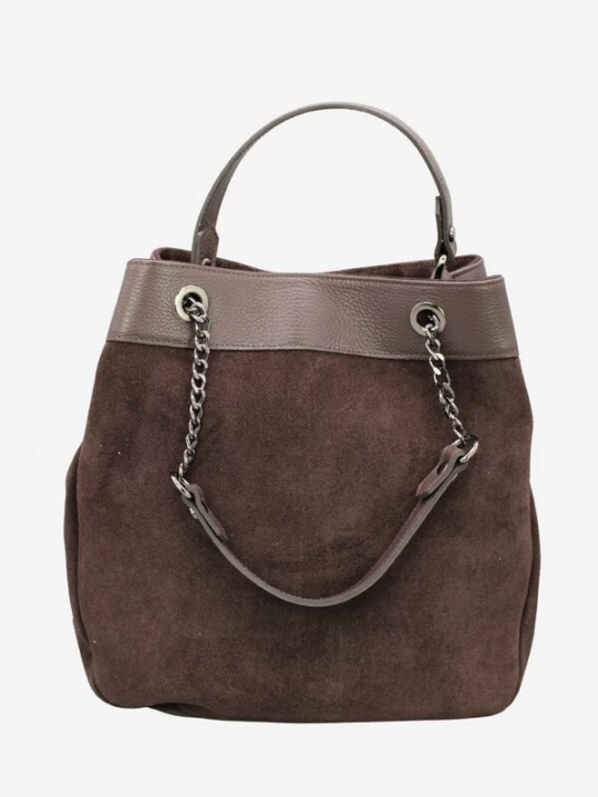 Foto van product Adel Bags Schoudertas 'Heidi' donkerbruin