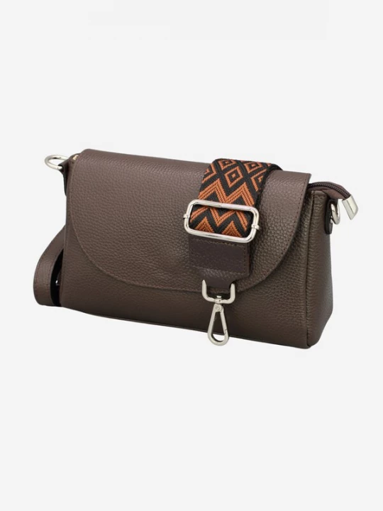 Foto van product Adel Bags Schoudertas 'Jana' donkerbruin