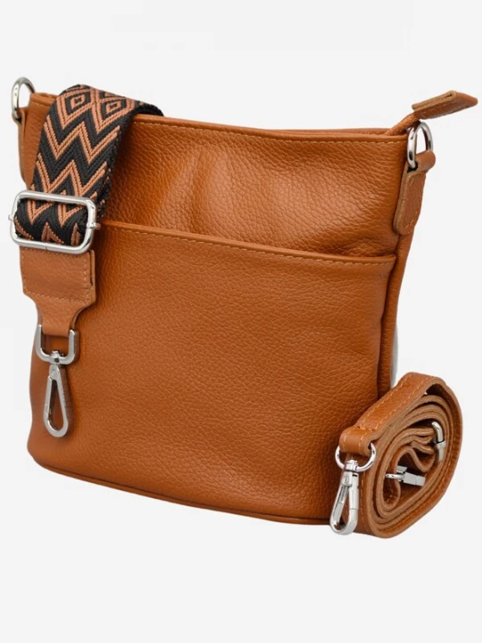 Foto van product Adel Bags Schoudertas 'Lina' cognac