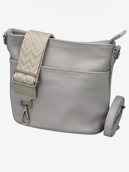 Foto van product Adel Bags Schoudertas 'Lina' lichtgrijs