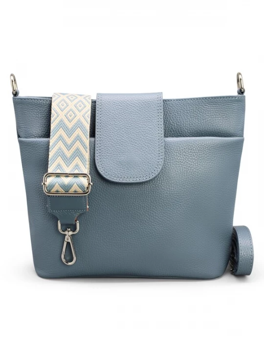 Foto van product Adel Bags Schoudertas 'Sara' blauw denim