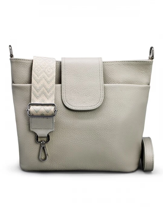 Foto van product Adel Bags Schoudertas 'Sara' lichtgrijs