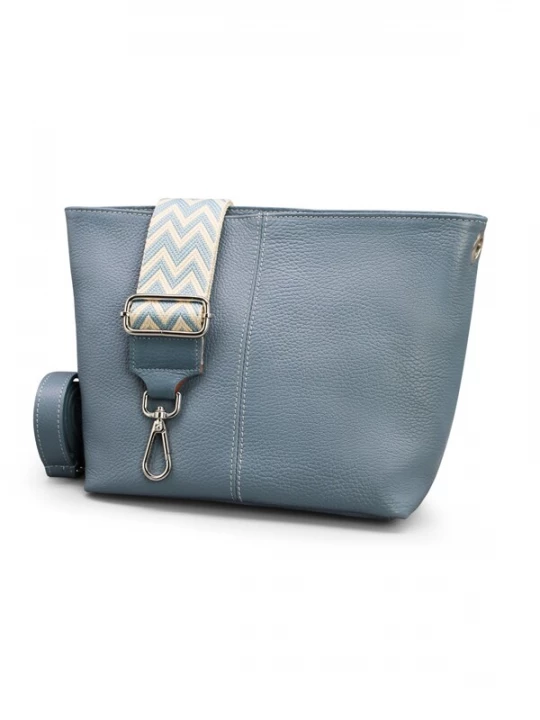 Foto van product Adel Bags Schoudertas 'Vera' blauw denim