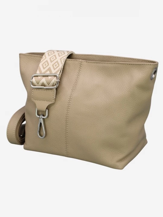 Foto van product Adel Bags Schoudertas 'Vera' donkerbeige