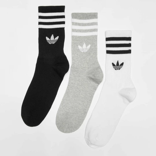 Foto van product adicolor Crew Sokken (3 Pack) adidas Originals grijs
