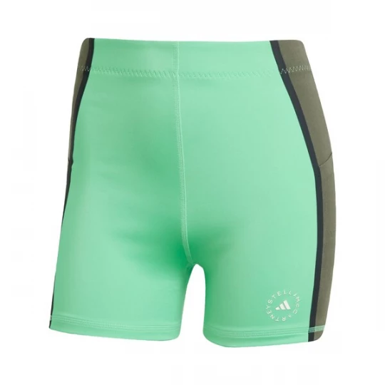 Foto van product ADIDAS BY STELLA MCCARTNEY Sportbroek 'Short' olijfgroen / lichtgroen / zwart