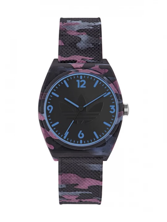 Foto van product ADIDAS ORIGINALS Analoog horloge 'Ao Street Project Two' grijs / pink / zwart