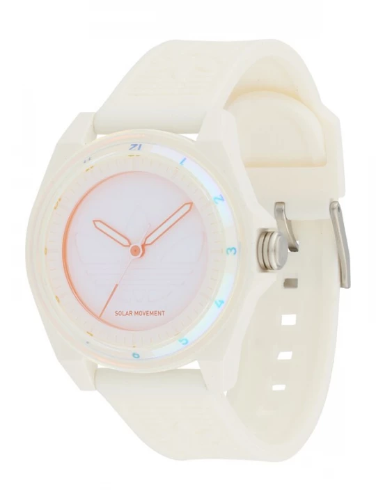 Foto van product ADIDAS ORIGINALS Analoog horloge 'PROJECT FOUR SOLAR' azuur / lichtoranje / wit