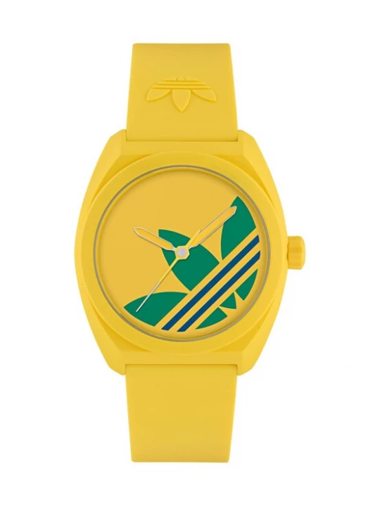 Foto van product ADIDAS ORIGINALS Analoog horloge 'PROJECT THREE' geel / groen