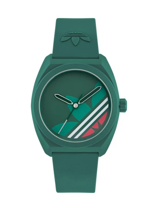 Foto van product ADIDAS ORIGINALS Analoog horloge 'PROJECT THREE' groen / bloedrood / wit