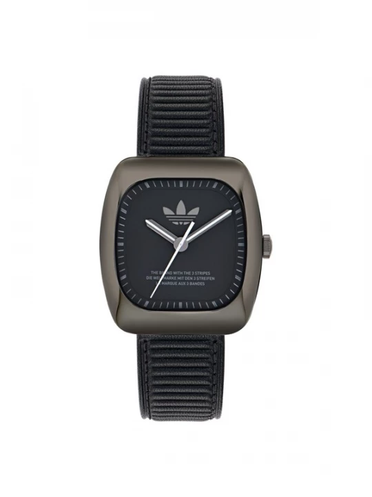 Foto van product ADIDAS ORIGINALS Analoog horloge 'RETRO WAVE ONE' donkergrijs / zwart