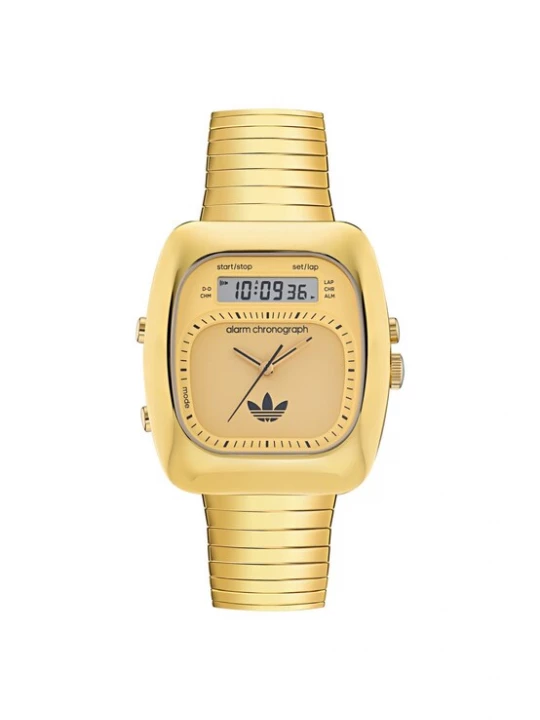 Foto van product ADIDAS ORIGINALS Analoog horloge 'Retro Wave Three' goud