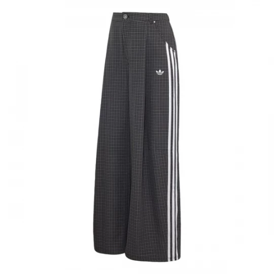 Foto van product ADIDAS ORIGINALS Bandplooibroek grijs / zwart / wit