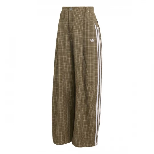 Foto van product ADIDAS ORIGINALS Bandplooibroek olijfgroen / wit