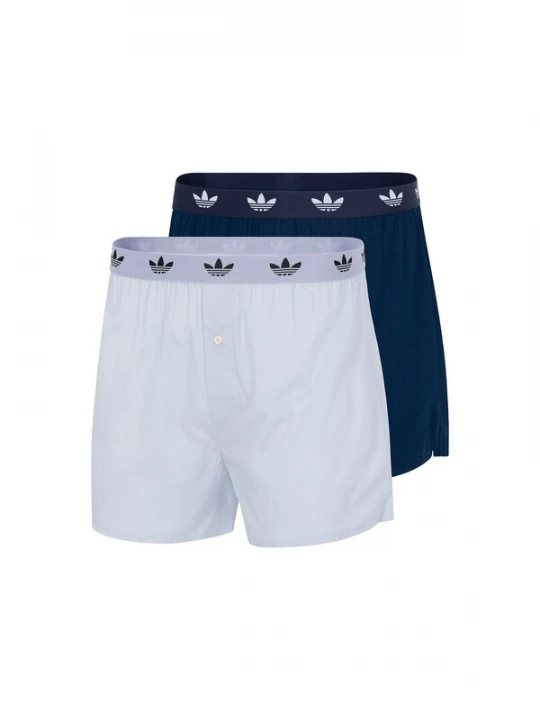 Foto van product ADIDAS ORIGINALS Boxershorts ' Comfort Cotton Woven ' donkerblauw / wit