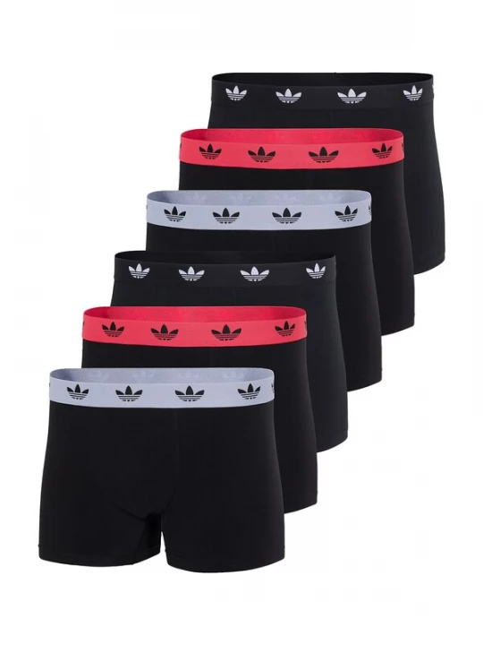 Foto van product ADIDAS ORIGINALS Boxershorts ' Comfort Flex Cotton ' grijs / rood / zwart