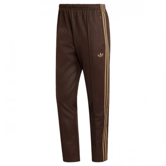 Foto van product ADIDAS ORIGINALS Broek 'Classic' chocoladebruin / geel
