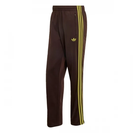 Foto van product ADIDAS ORIGINALS Broek 'Firebird' chocoladebruin / limoen