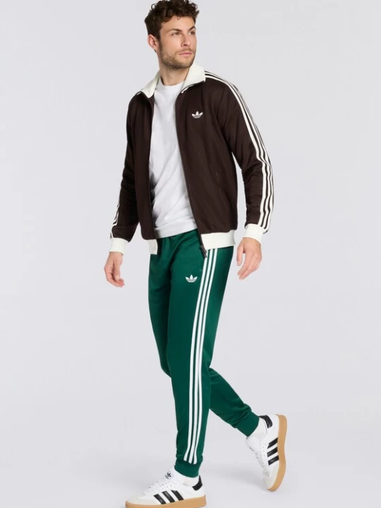 Foto van product ADIDAS ORIGINALS Broek 'SST' donkergroen / wit