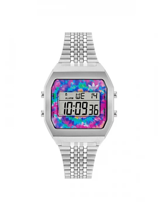 Foto van product ADIDAS ORIGINALS Digitaal horloge 'PROJECT FOUR' blauw / zilver / wit