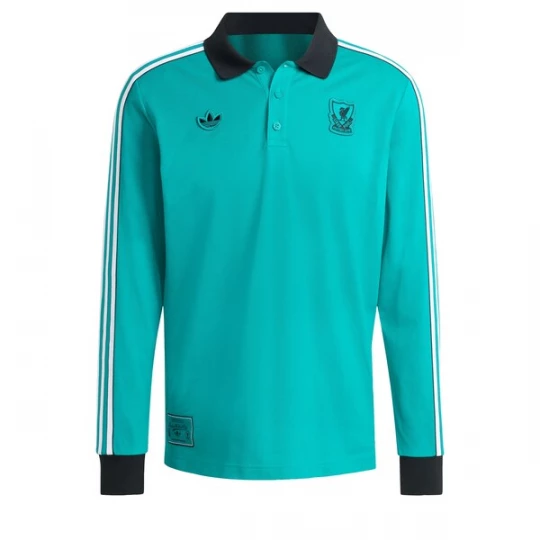 Foto van product ADIDAS ORIGINALS Functioneel shirt 'Liverpool FC Terrace Icons' jade groen / zwart / wit