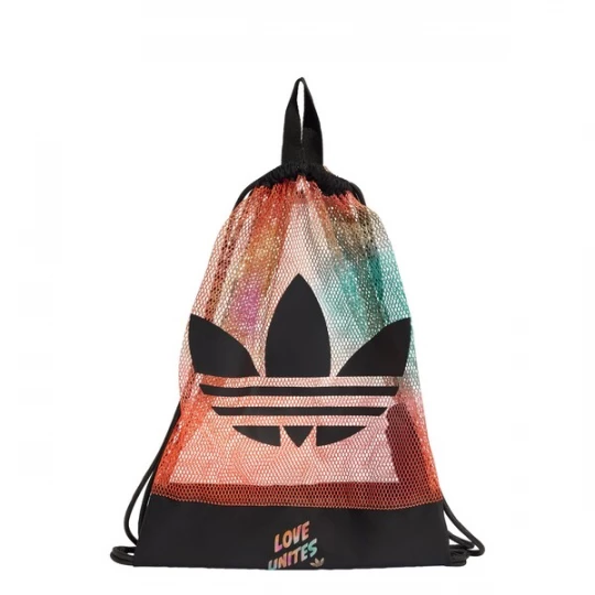 Foto van product ADIDAS ORIGINALS Gymtas 'Pride' aqua / geel / zalm roze / zwart