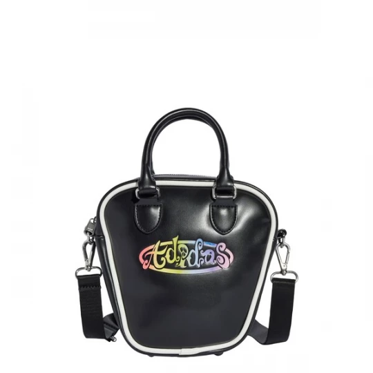 Foto van product ADIDAS ORIGINALS Handtas 'x Jeremy Scott Pride Mini' limoen / lila / zwart / wit