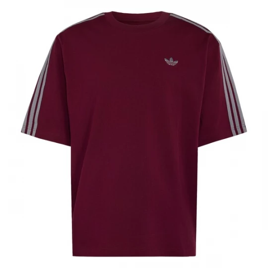 Foto van product ADIDAS ORIGINALS Shirt 'Adicolor' basaltgrijs / bourgogne