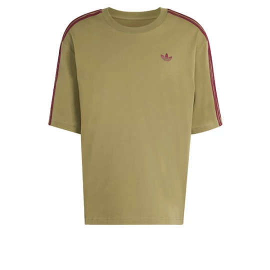Foto van product ADIDAS ORIGINALS Shirt 'Adicolor' olijfgroen / cranberry
