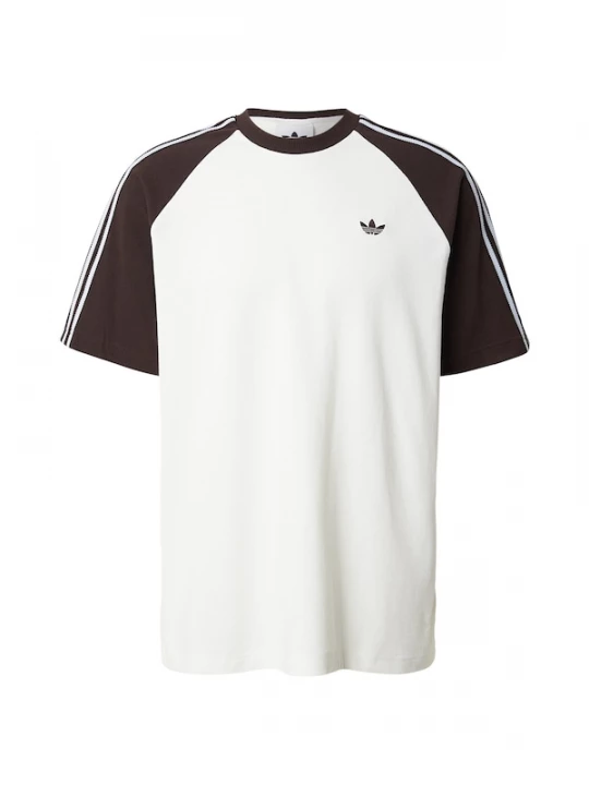 Foto van product ADIDAS ORIGINALS Shirt 'Britcore' donkerbruin / wit