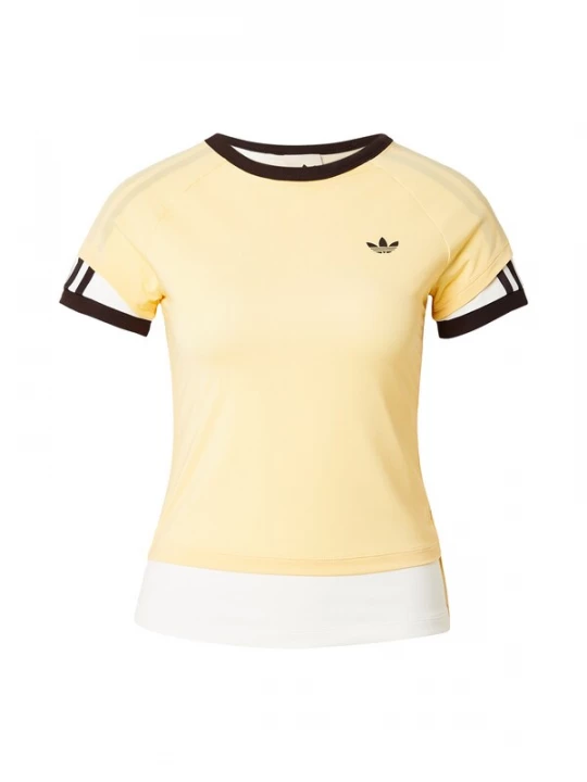 Foto van product ADIDAS ORIGINALS Shirt 'Cali' geel / zwart / wit