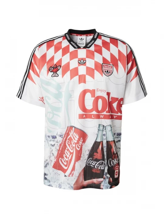Foto van product ADIDAS ORIGINALS Shirt 'Coca Cola Classic' mintgroen / rood / zwart / wit