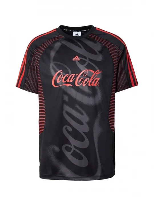 Foto van product ADIDAS ORIGINALS Shirt 'Coca Cola Teamgeist 26' grijs / lichtrood / zwart