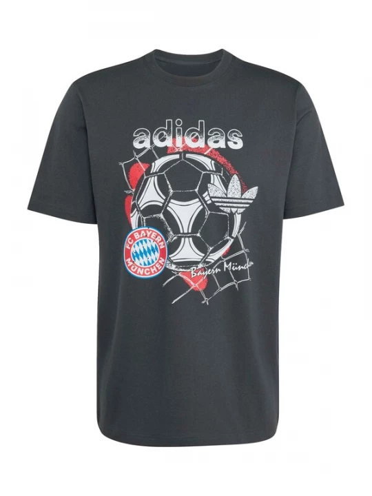 Foto van product ADIDAS ORIGINALS Shirt 'FC Bayern' blauw / grafiet / rood / wit