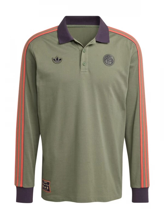 Foto van product ADIDAS ORIGINALS Shirt 'FC Bayern' olijfgroen / kreeft / zwart