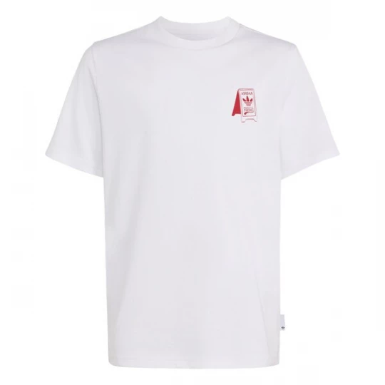 Foto van product ADIDAS ORIGINALS Shirt 'Foodstand' karmijnrood / wit