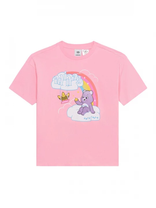 Foto van product ADIDAS ORIGINALS Shirt geel / lichtlila / rosa / wit