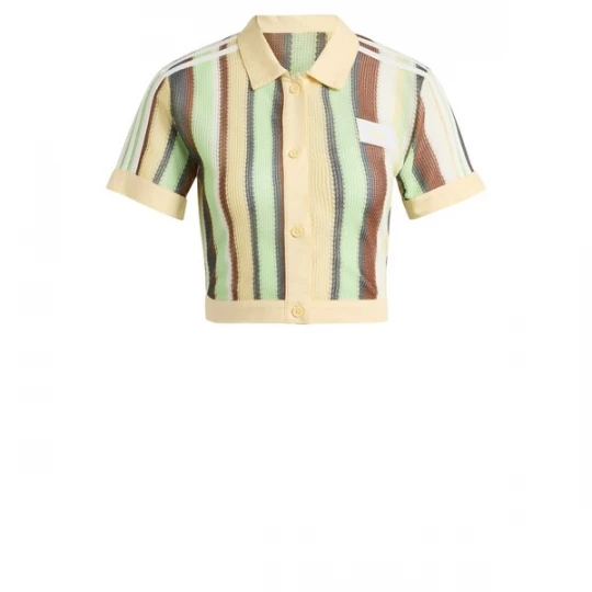 Foto van product ADIDAS ORIGINALS Shirt 'Glow' lichtbruin / pasteelgeel / grijs / pastelgroen