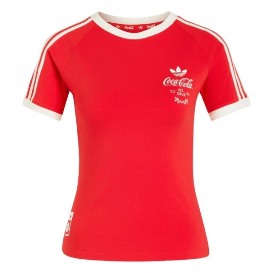 Foto van product ADIDAS ORIGINALS Shirt knalrood / offwhite