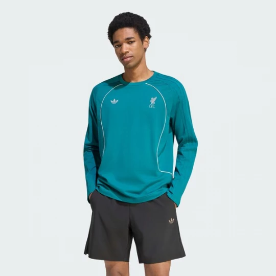 Foto van product ADIDAS ORIGINALS Shirt 'LFC TEAMGEIST 26' cyaan blauw / wit