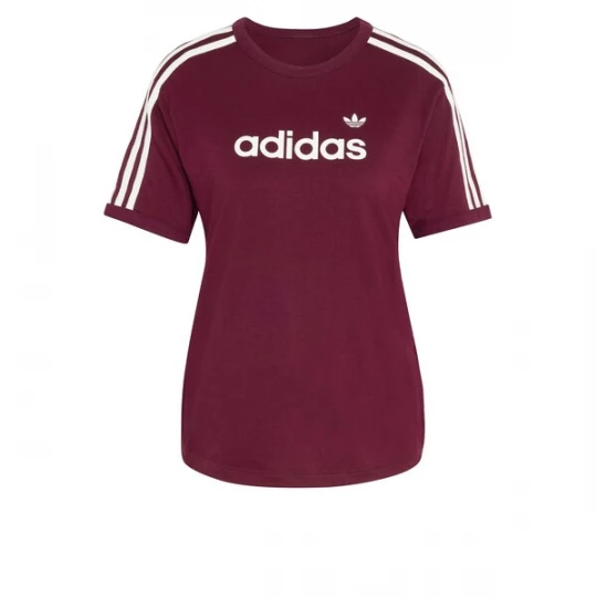 Foto van product ADIDAS ORIGINALS Shirt 'LINEAR' bourgogne / wit
