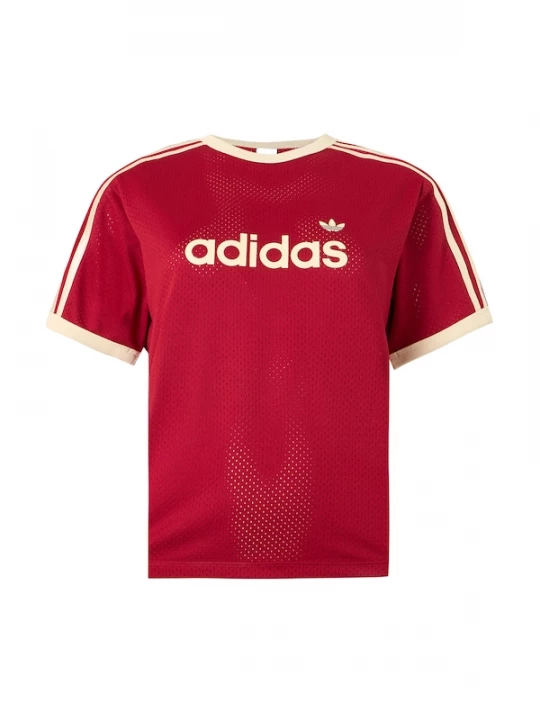 Foto van product ADIDAS ORIGINALS Shirt 'Linear' knalrood / natuurwit